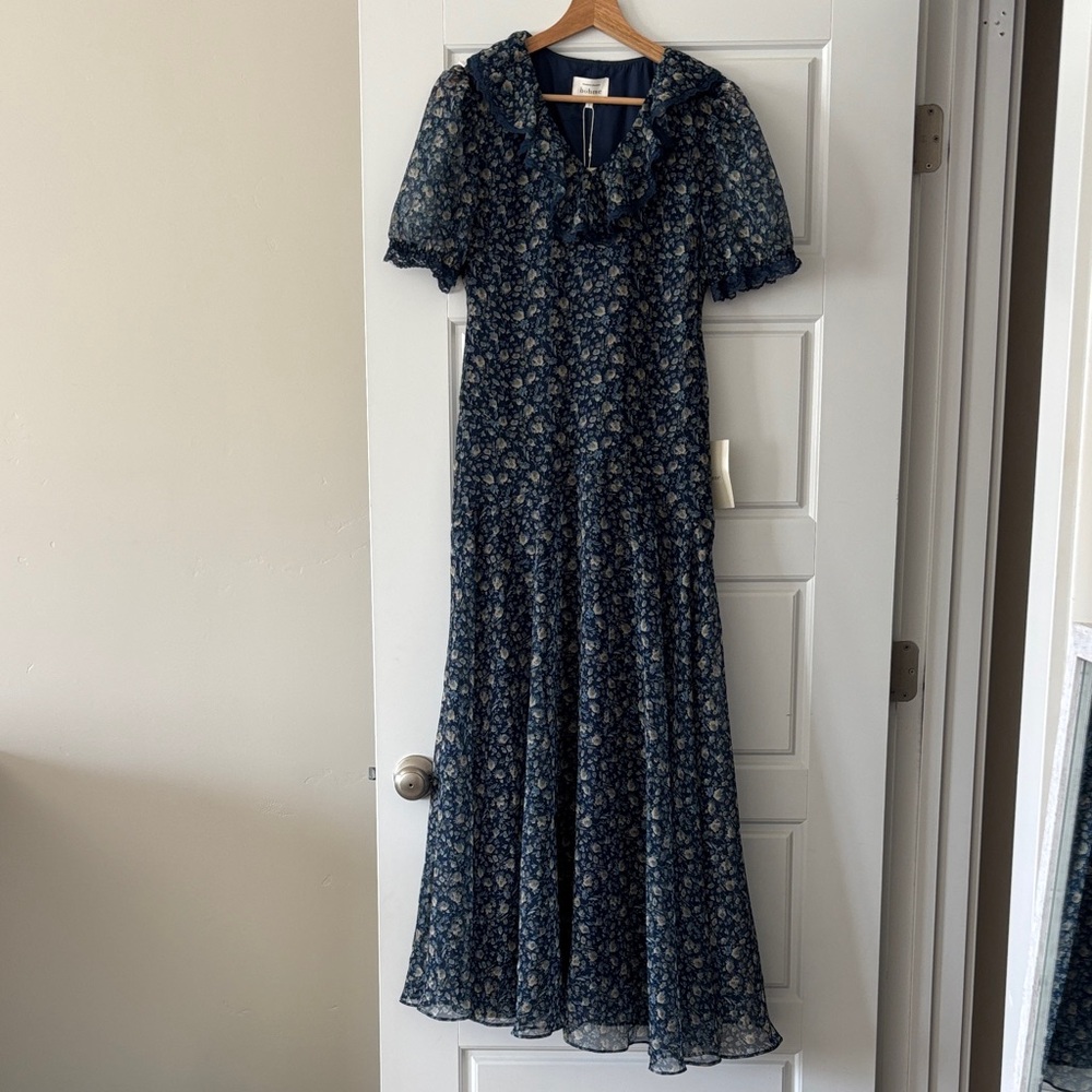 Bohme Floral Blue Maxi Dress
